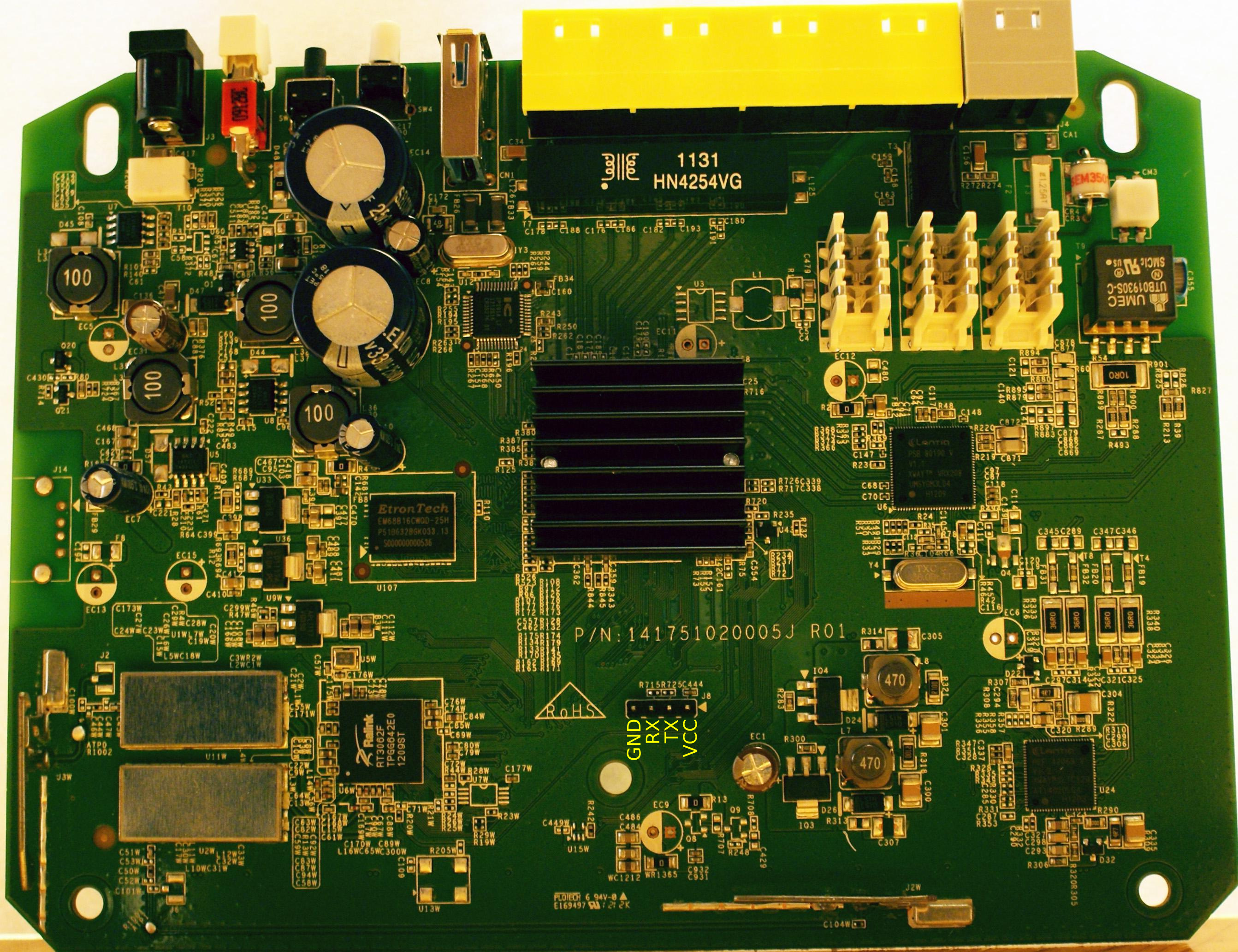 Arcadyan VGV7510KW22 PCB
