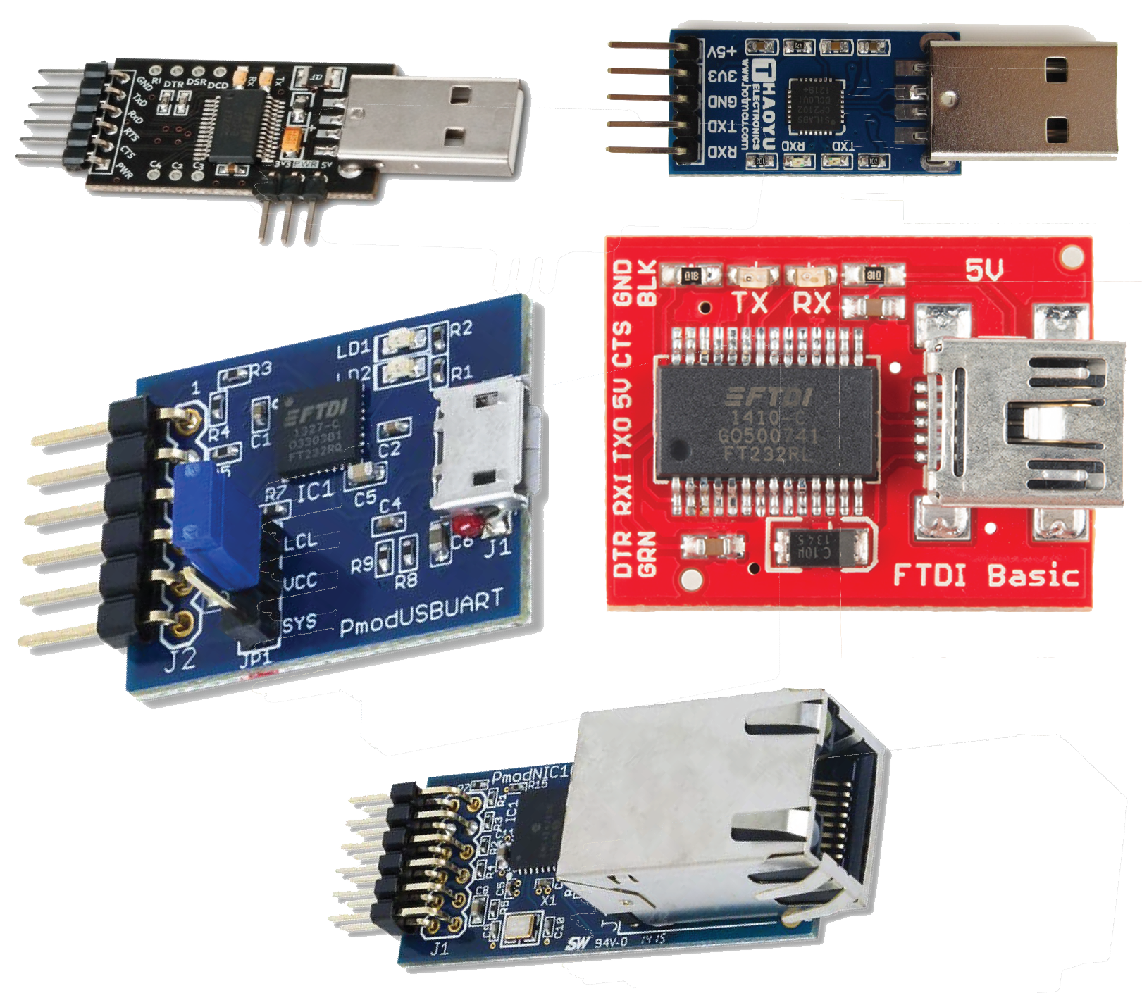 USB to UART Adapters (Bottom)